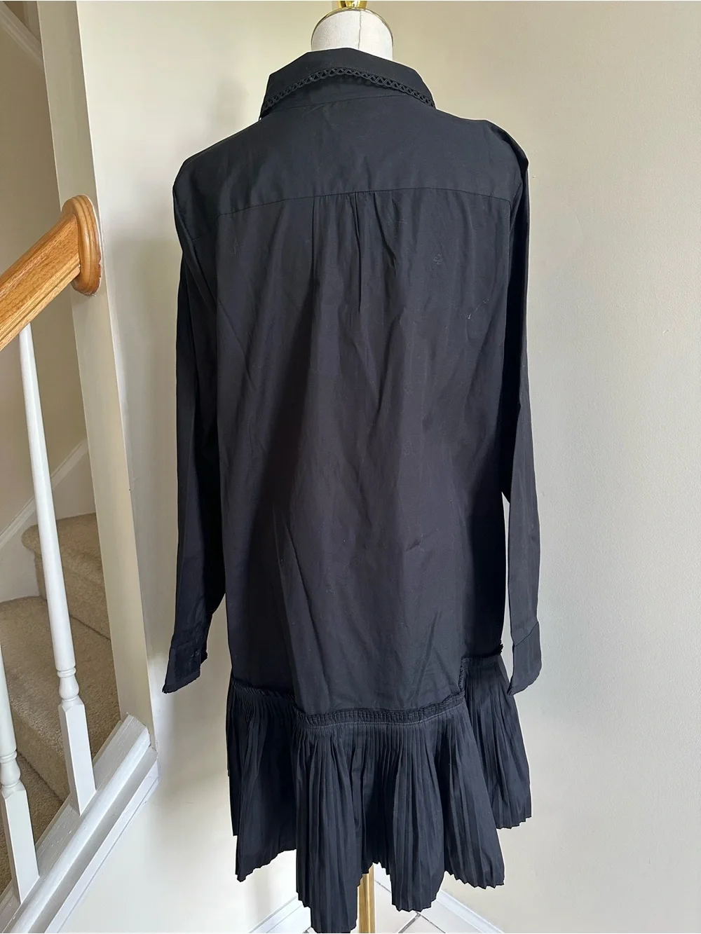NWT J.Crew Black Cotton Dress- Large